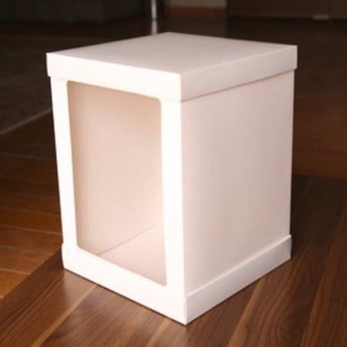 كرتون 100 بوكس نكد كيك ابيض 40*40*45 سم