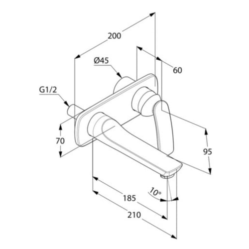 وجه مغسله دفن ابيض BALANCE