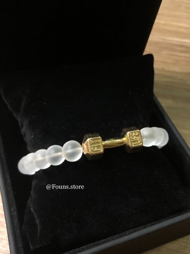 سوارة فت لايف شفاف ذهبي