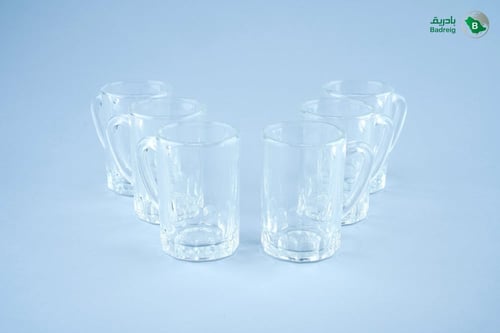 فنجان شاي بادريق 6 حبات