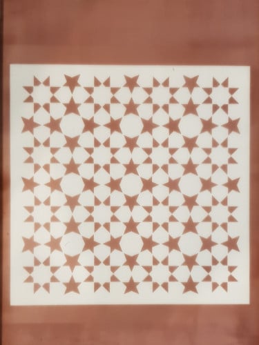 زخرفه هندسية عكس (15) شاشة حريرية