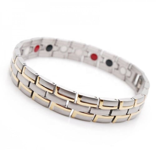 سوار الطاقة الصحي باحجار المغناطيس والجرمانيوم لون...