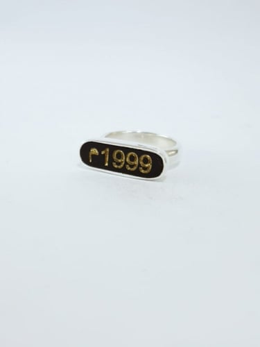 خاتم تاريخ فضه ايطالي عيار 925 - تُصمم على الطلب -...