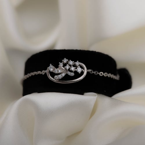 طقم اطفال فضة بناتي