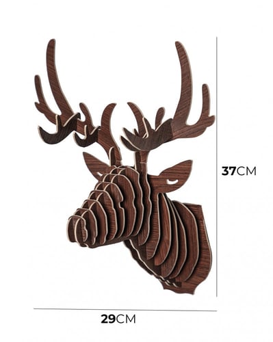 مجموعة إطارات حائط -مميزه بمجسم لرأس غزال عدد 12 ق...