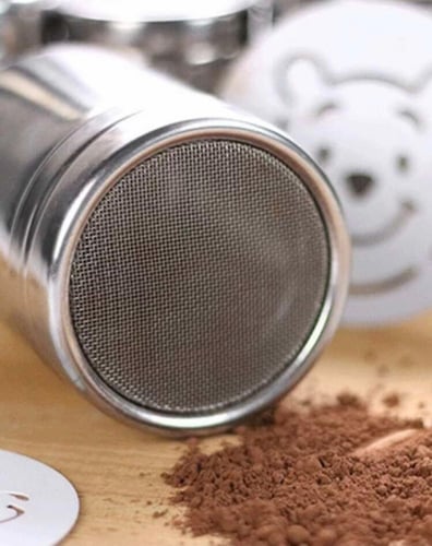 علبة نخل / مرش تزيين مع استنسل ( قطعه واحده مع 12...