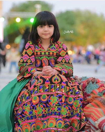 فستان مطرز هندي