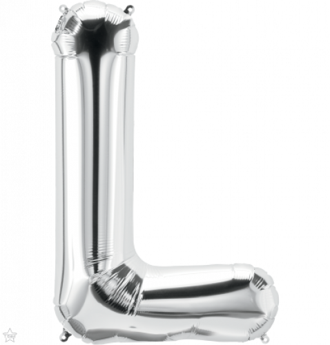 FOIL LARGE LETTER SILVER (عدد 5 قطع) L