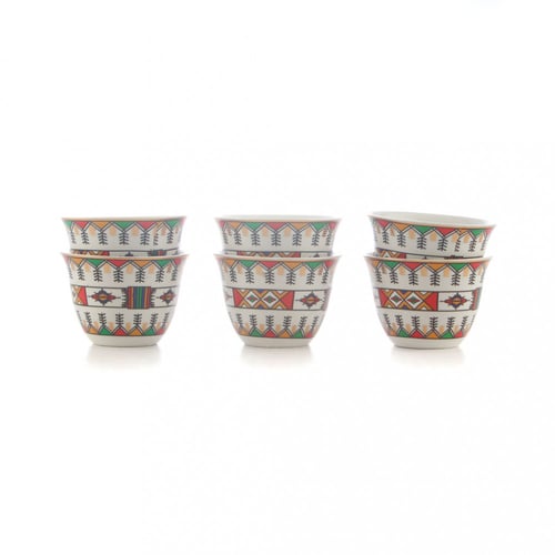 فناجيل قهوة 6 حبات عسيري اكسترا