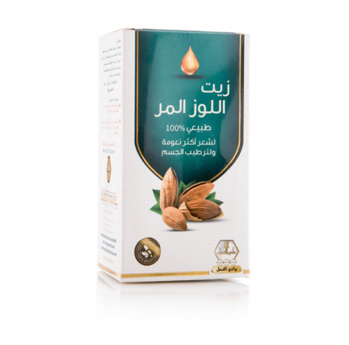 وادي النحل زيت اللوز المر الطبيعي 125 مل