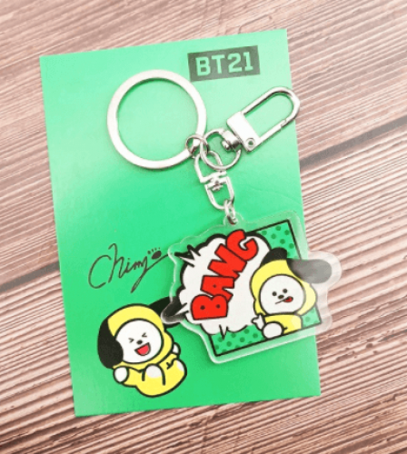 BT21 Cute Cartoon Acrylic Keychain (1)