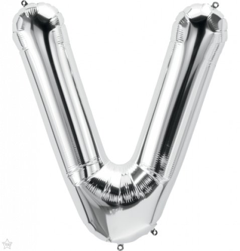 FOIL LARGE LETTER SILVER (عدد 5 قطع) V