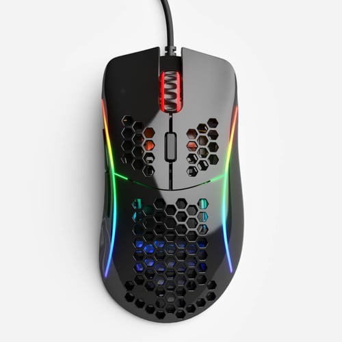 فأرة إحترافية جلورويس موديل D سلكي أسود جلوسي