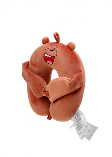 وسادة شكل U مع غطاء للعين من الدببة الثلاثة (قريزل...