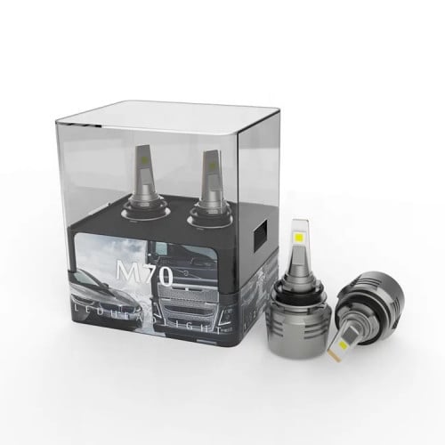 زوج لمبات LED مقاس H11 قوة الاضاءة 8000LM معدل است...