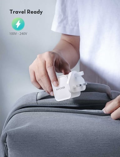 شاحن جداري بقوة RAVPOWER PD 61W بمنفذ واحد USB-C