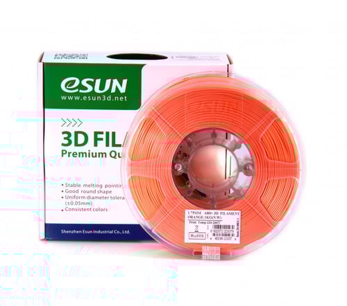 eSUN ABS+ (Orange) 3D Filament 1.75Ø, 1kg