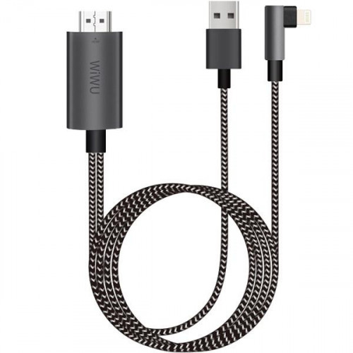 محول HDMI مع كيبل أيفون WIWU، LIGHTNING HDTV ADAPT...