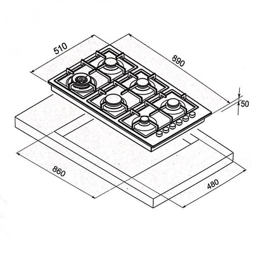 مسطح ماستر جاز بلت ان 90 سم H96GLCX