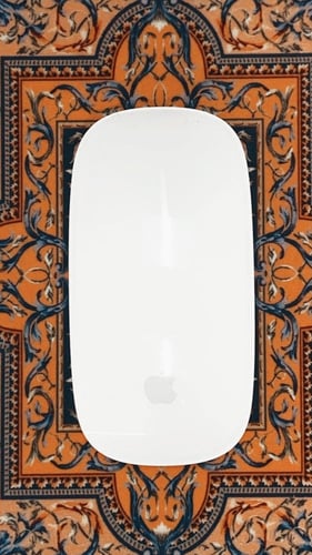 ماوس باد سجاد بنفسجي مزخرف