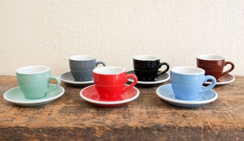 أكمي - كوب إسبريسو سيراميك مع الصحن - 70 مل