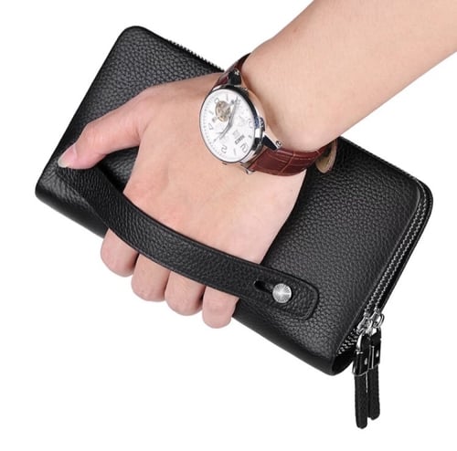 شنطة رجاليه صغيرة جلد طبيعي من وليام بولو اصلية