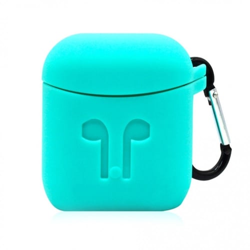 حافظة غلاف سماعة ابل ايربودز سيليكون مع حلقة