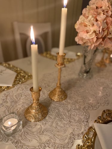 شمعدان بشمعه واحده الحجم الصغير