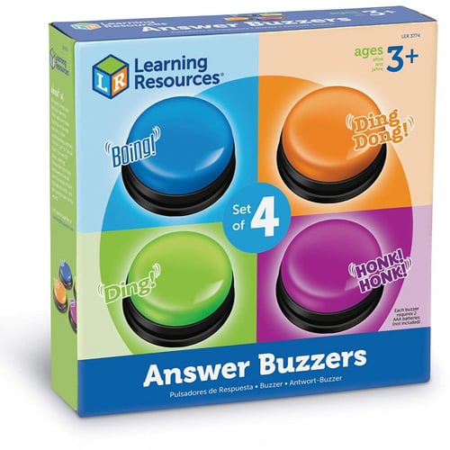 أربع صافرات ملونة للمسابقات