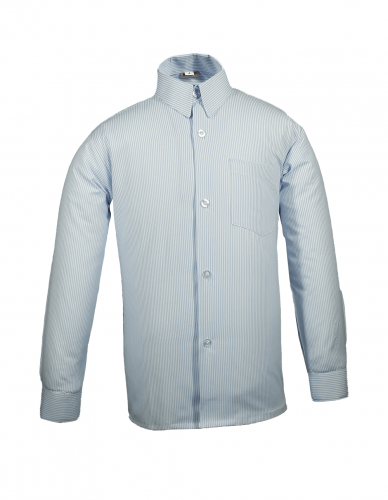 قميص اولاد ازرق مقلم