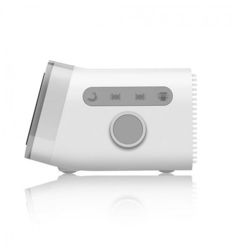 مكبر صوت موماكس 4 في 1 ساعة منبه رقمية باضاءة ملون...