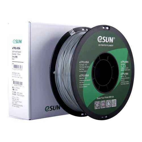eSUN eTPU-95A (Grey) 3D Filament 1.75Ø, 1kg