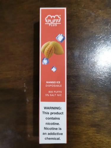 سحبة جاهزة بنكهة المانجو البارد 800 موشة Puff Bar...