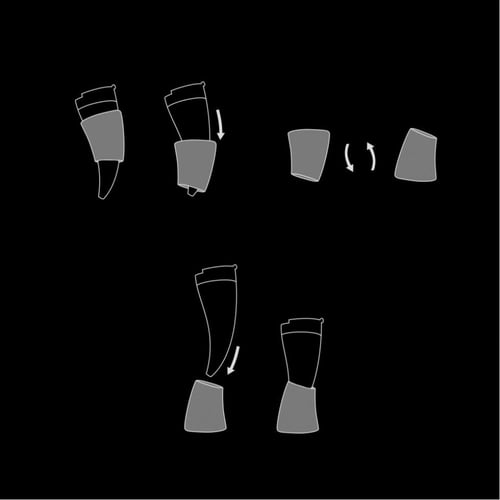 كوب قهوة مع حامل جلد بني