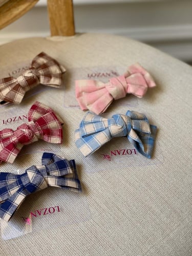 إكسسوار شعر ، كاروهات أنيقه ( السعر للحبه )