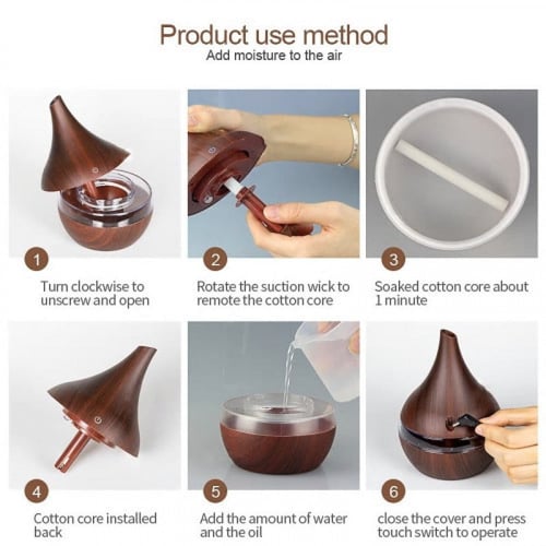 فواحة وملطف هواء للروائح العطرية تعمل بالموجات فوق...