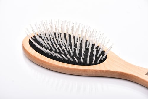 ريبون فرشاة شعر دائرية - بيج - R0-008