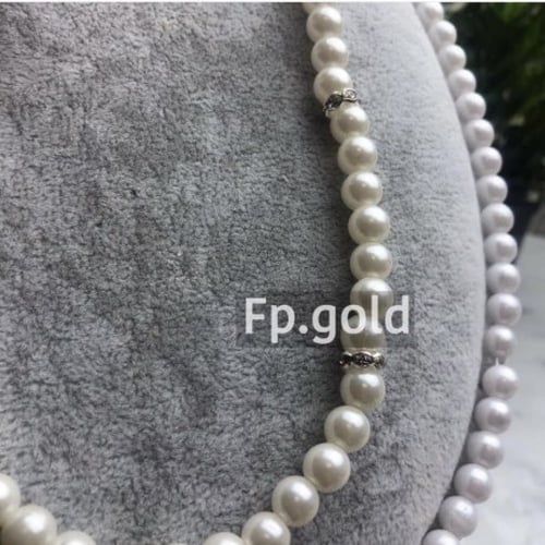 بروش اسم مع تاج مع تعليقه لهايه لولو مع فواصل كرست...