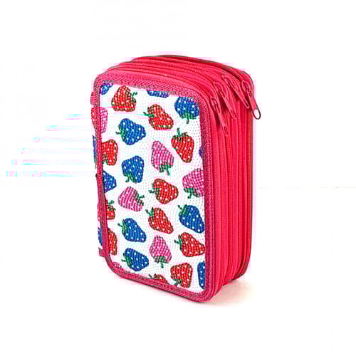 مقلمة بأربع طبقات لترتيب الألوان والاقلام