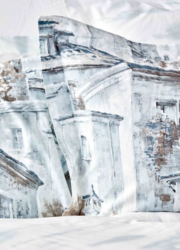 طقم مفارش مزدوج كينج سايز Vella لون أزرق