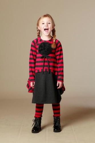 طقم فستان مع ليقينق (Camilla) احمر