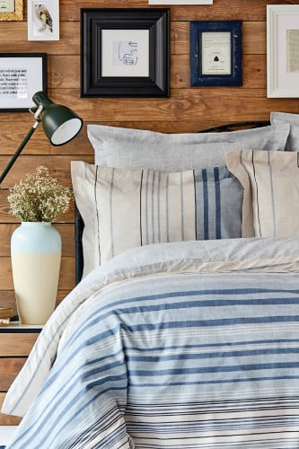 طقم مفارش مفرد Aspen أزرق