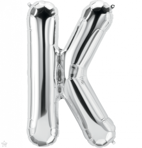 FOIL LARGE LETTER SILVER (عدد 5 قطع) K