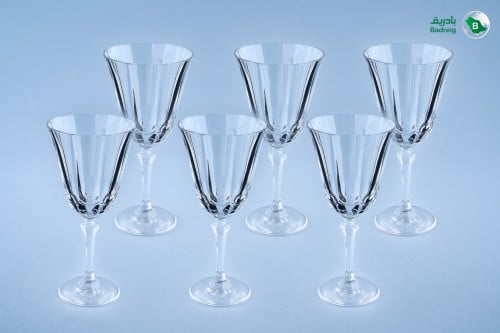 كاسات كرستال اللور بكعب 6حبة CL17