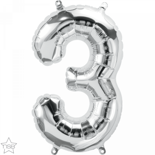 FOIL SMALL NUMBER SILVER (عدد 5 قطع) 3
