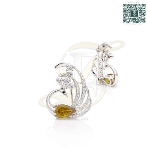 بروش زولتانيت فضة عيار 925