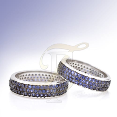 دبل زركون فضة عيار 925