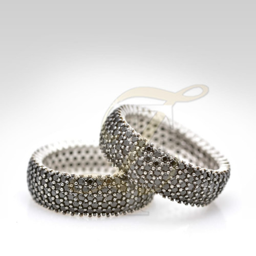 دبل زركون فضة عيار 925