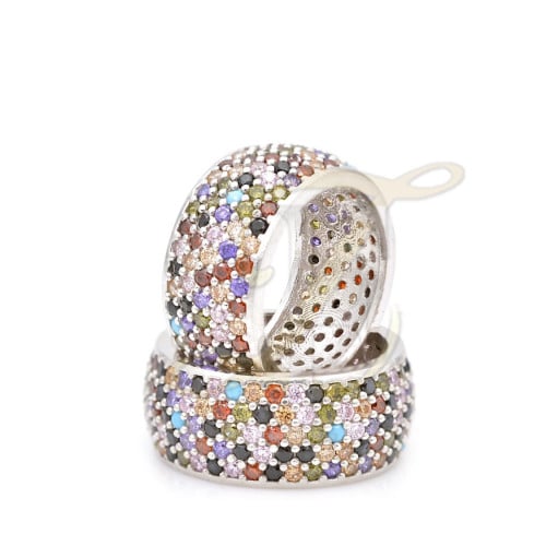 دبل زركون فضة عيار 925