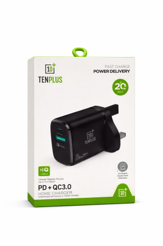 شاحن جداري TENPLUS PD + QC3.0 شحن سريع 20W